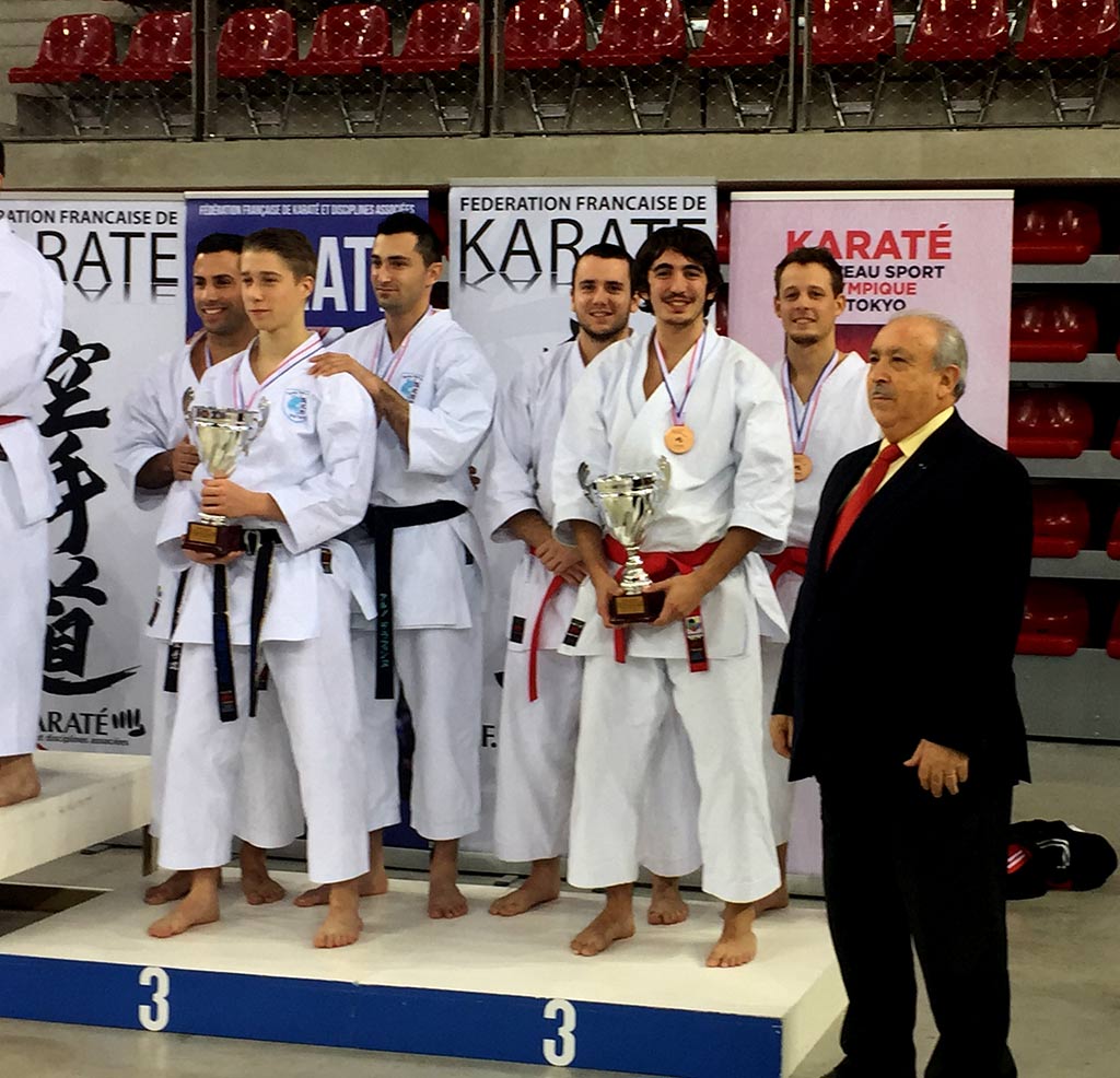 L'équipe AMTM sur le podium, à Paris 2017